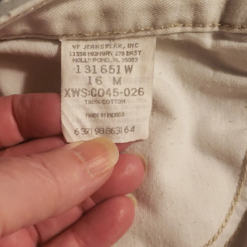 Lee Riders Khaki Cargo Capris Size 16 - Picture 5 of 6